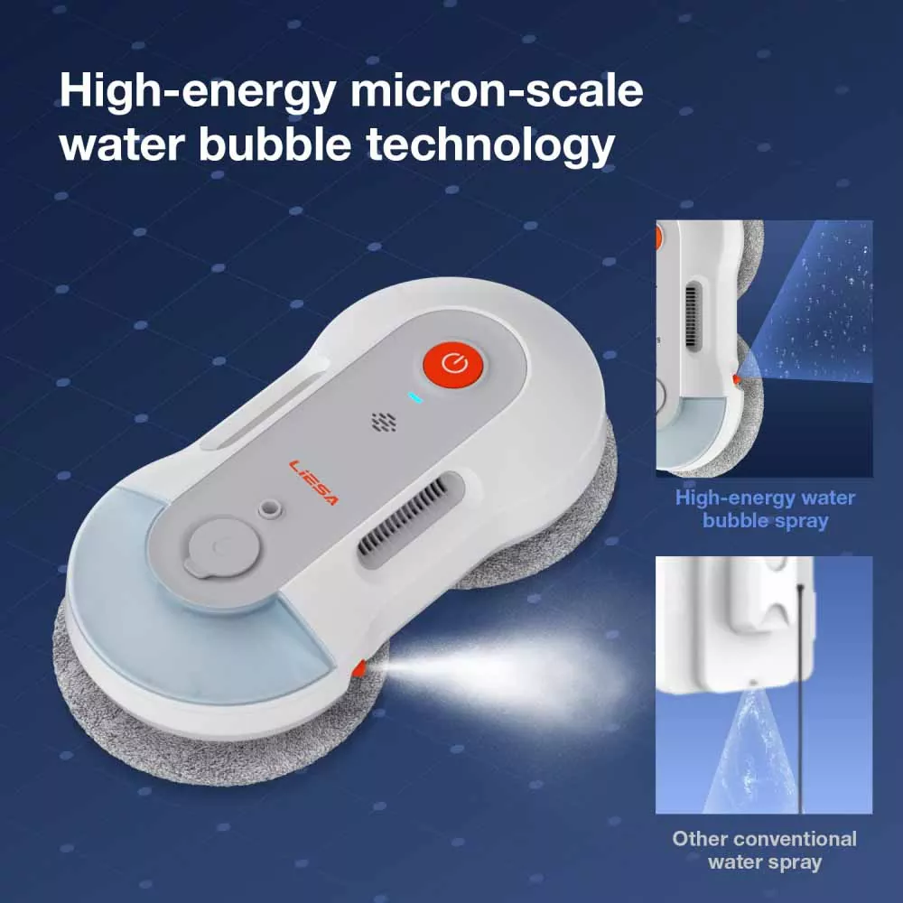 Robot sa Paglilinis ng Bintana ng Dual Water Spray